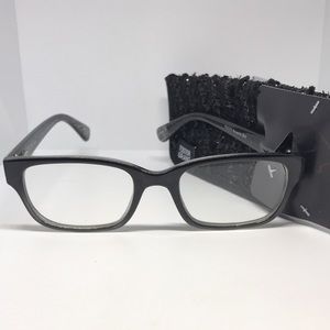 1.50 Black Readers with Fabric Case NWT